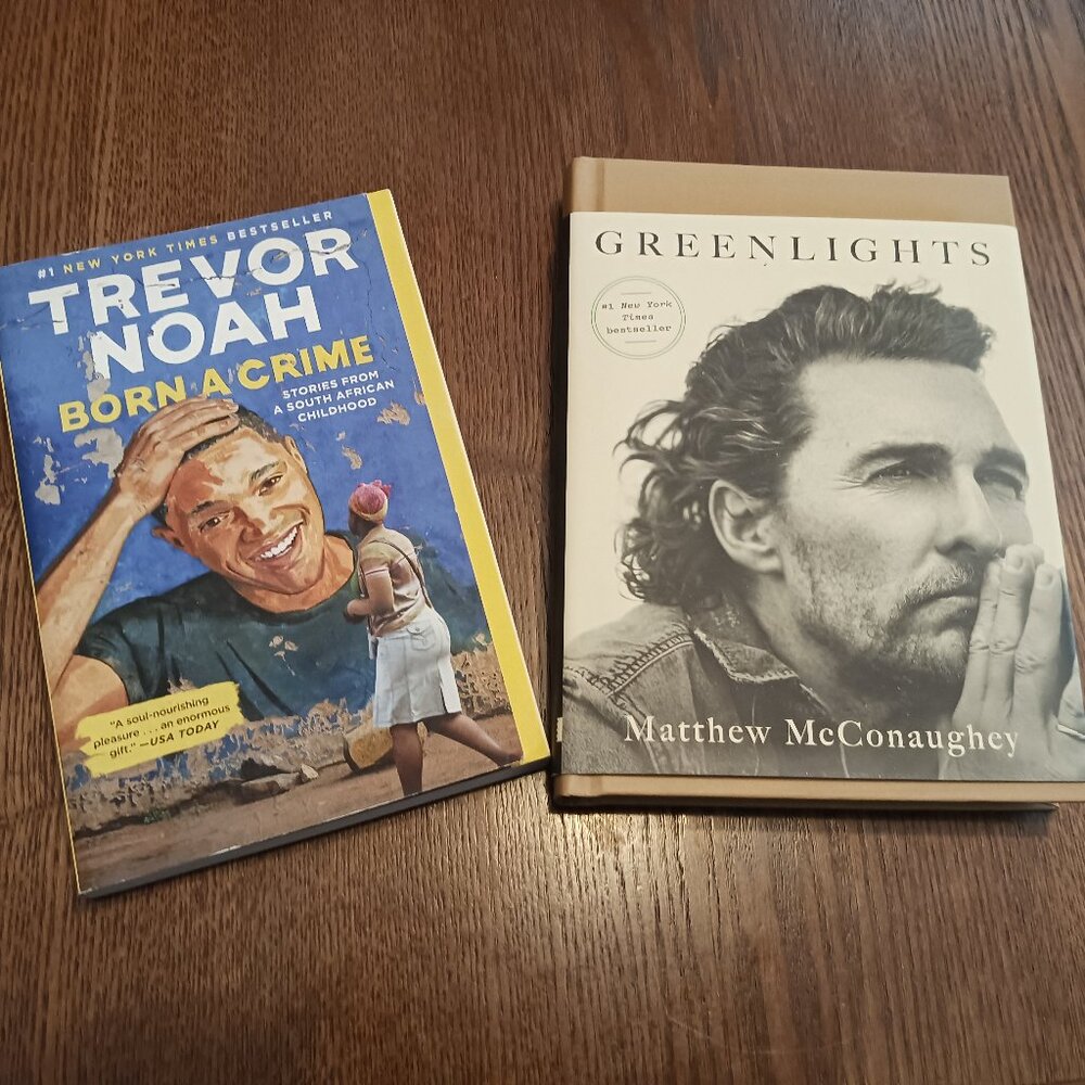 Bundle - 2 Biographies - "Born a Crime" & "Greenlights"